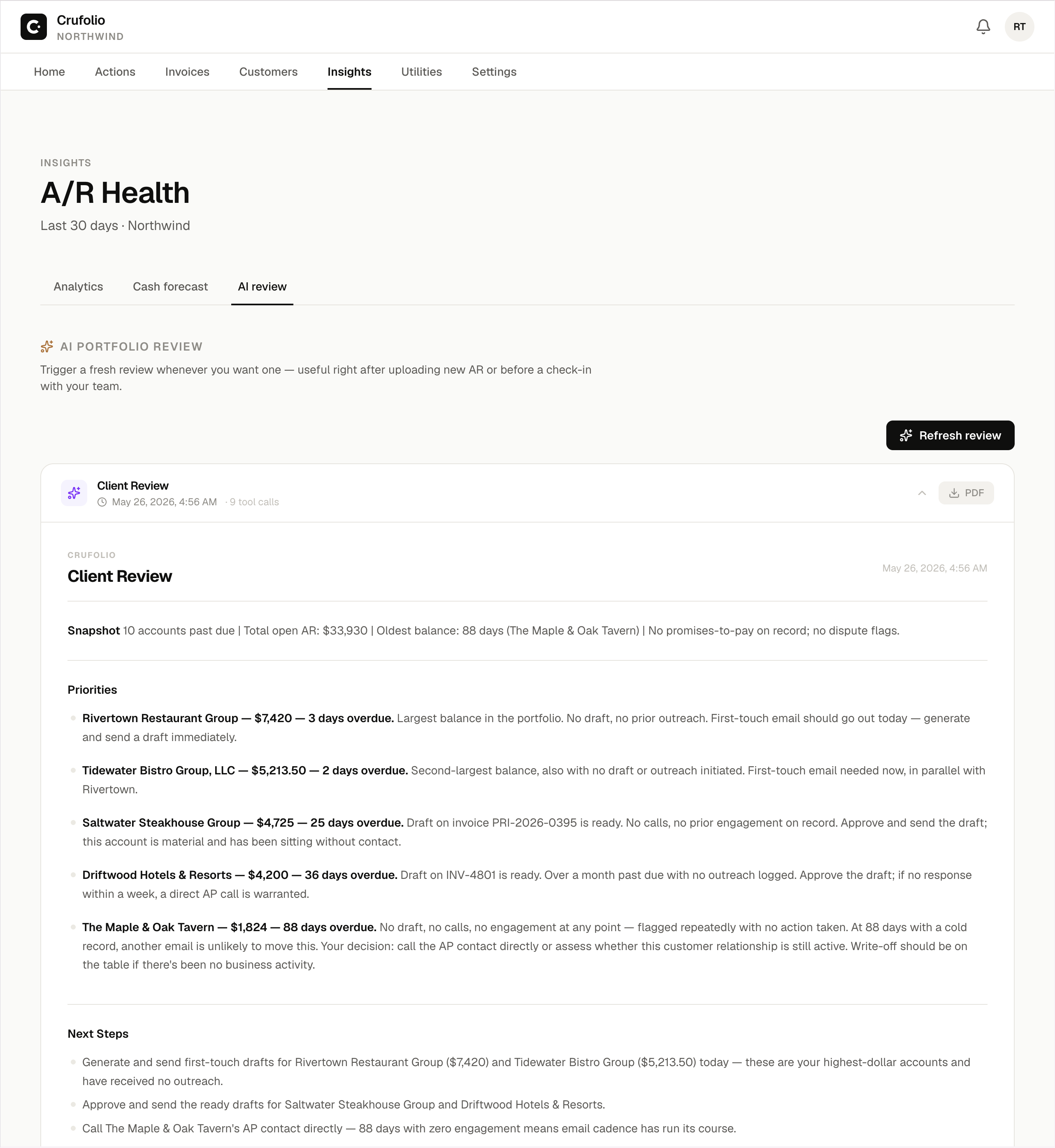 Insights — AI review